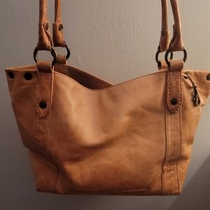 frye dusty rose satchel/hand bag